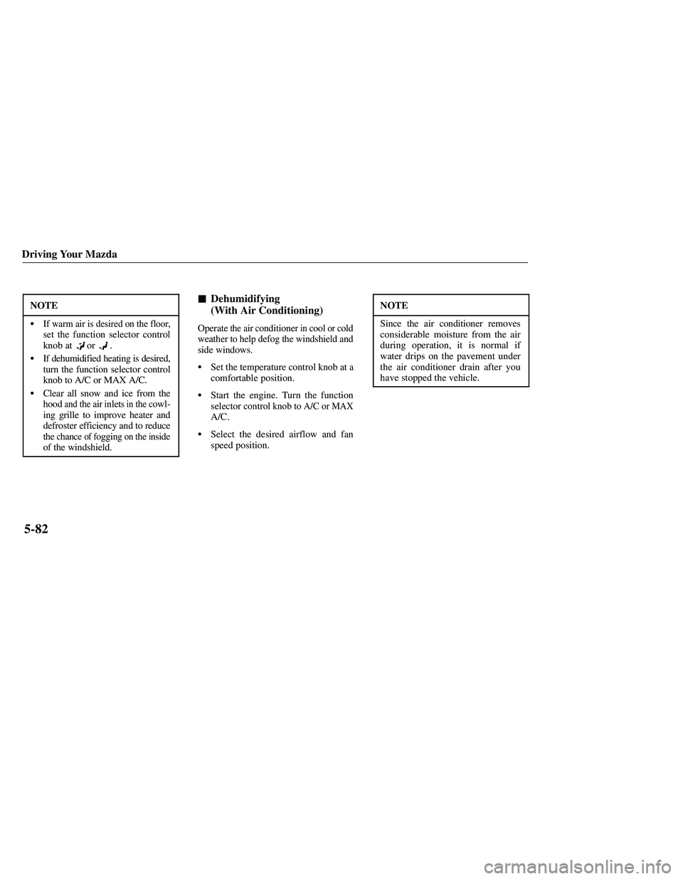 MAZDA MODEL B3000 4WD 2001  Owners Manual 