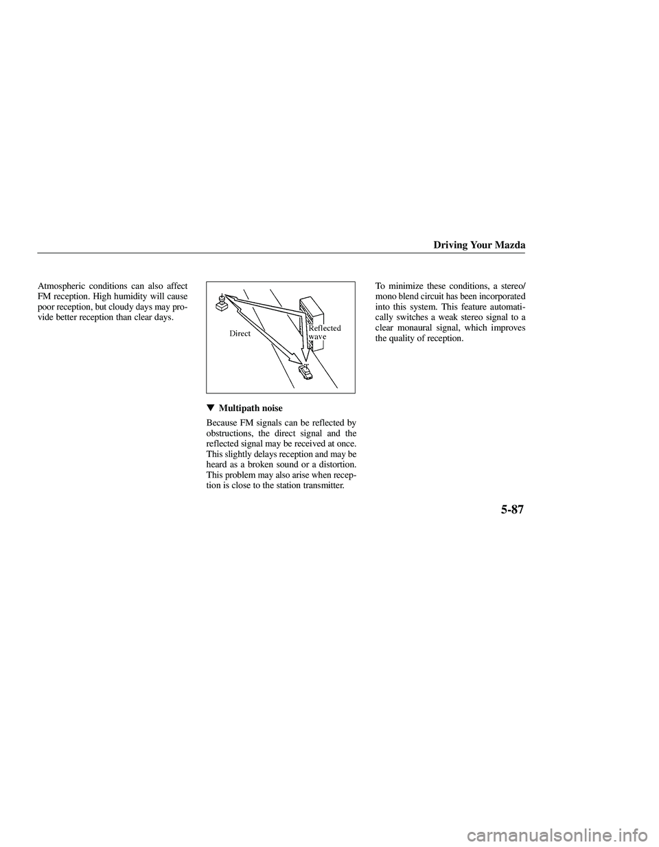 MAZDA MODEL B3000 4WD 2001  Owners Manual 