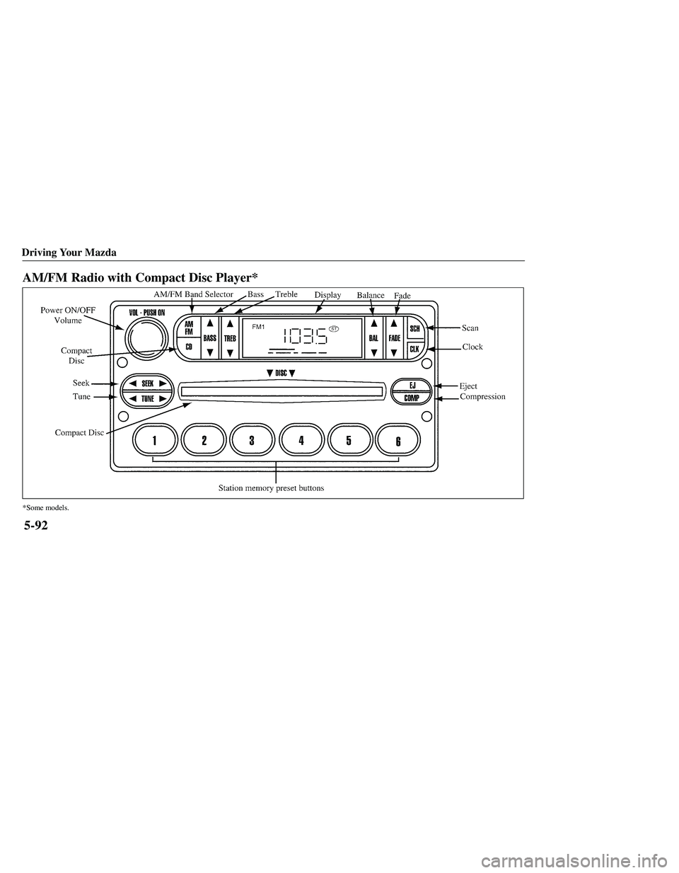 MAZDA MODEL B3000 4WD 2001  Owners Manual 