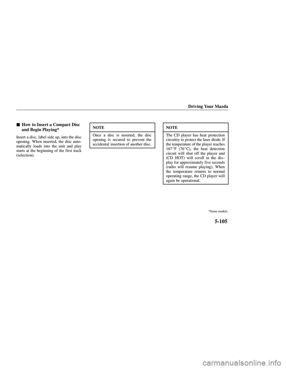 MAZDA MODEL B3000 4WD 2001  Owners Manual 