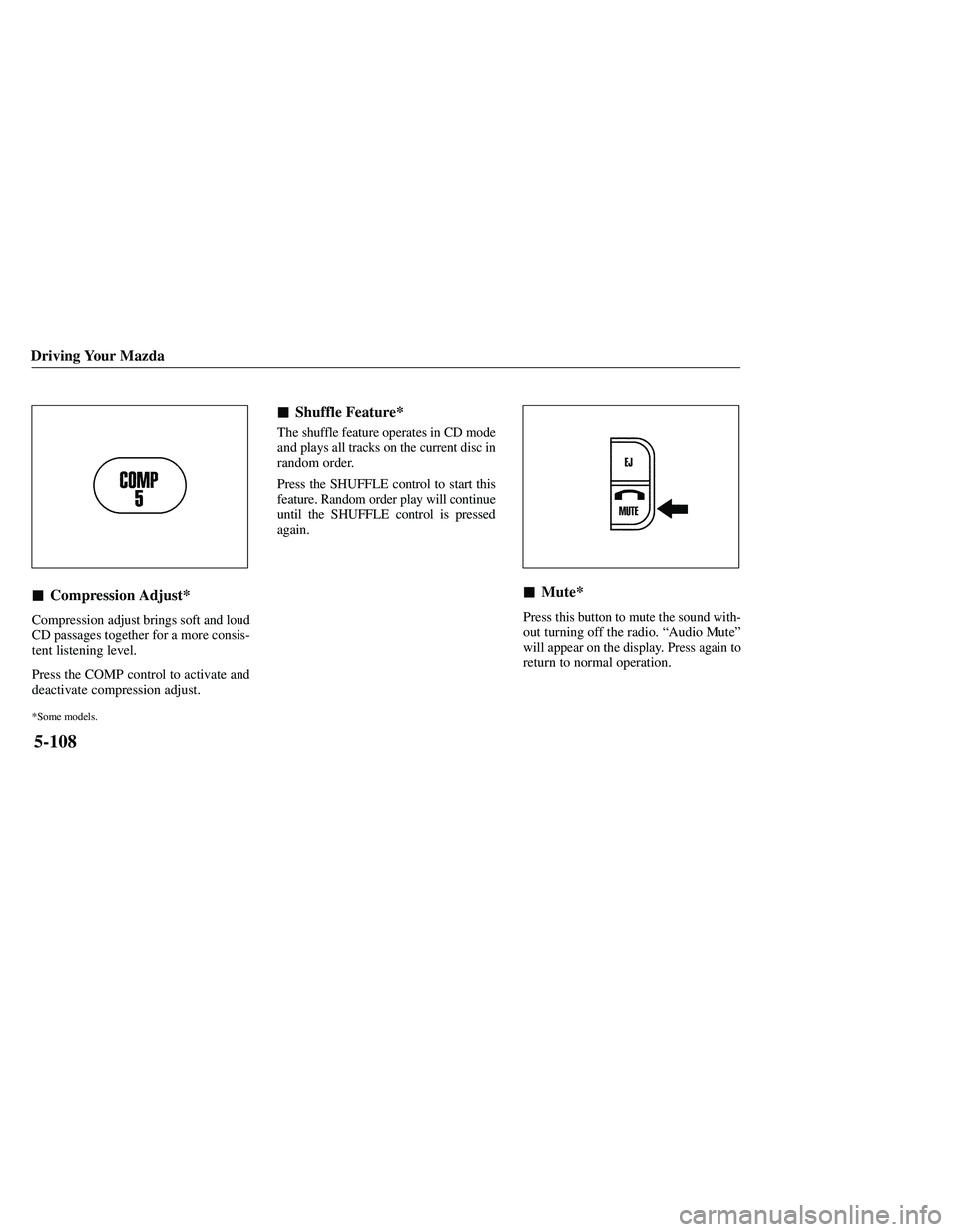 MAZDA MODEL B3000 4WD 2001  Owners Manual 