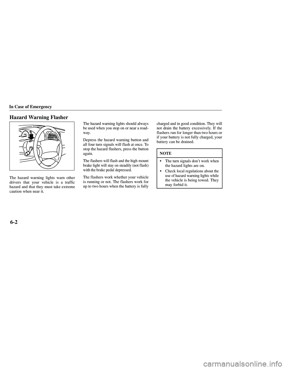 MAZDA MODEL B3000 4WD 2001  Owners Manual 