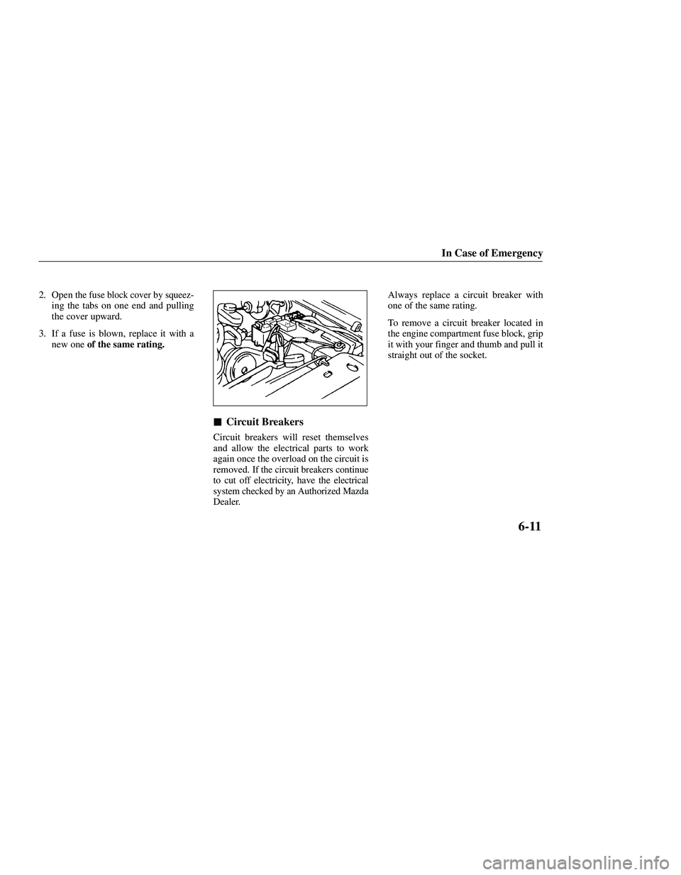 MAZDA MODEL B3000 4WD 2001  Owners Manual 