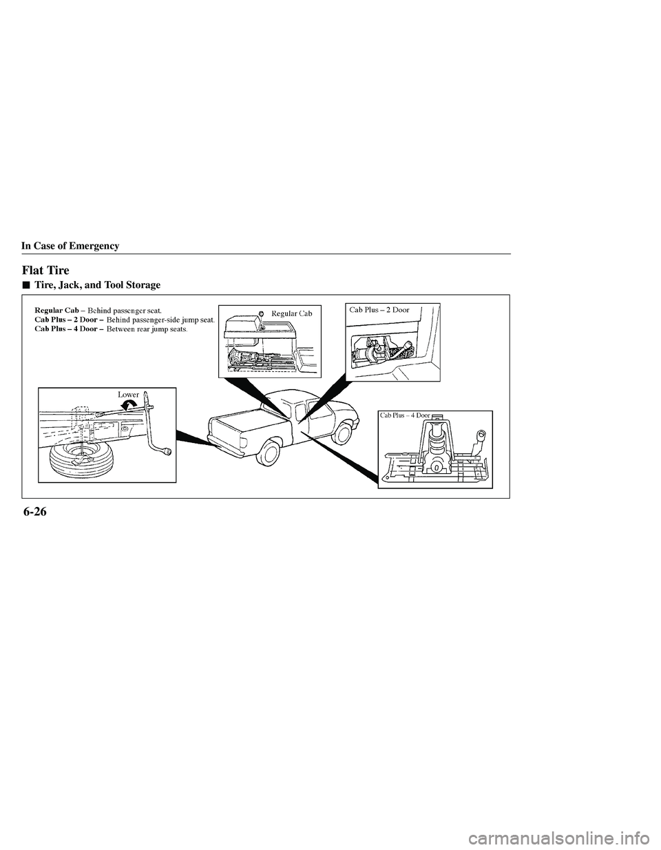 MAZDA MODEL B3000 4WD 2001  Owners Manual 