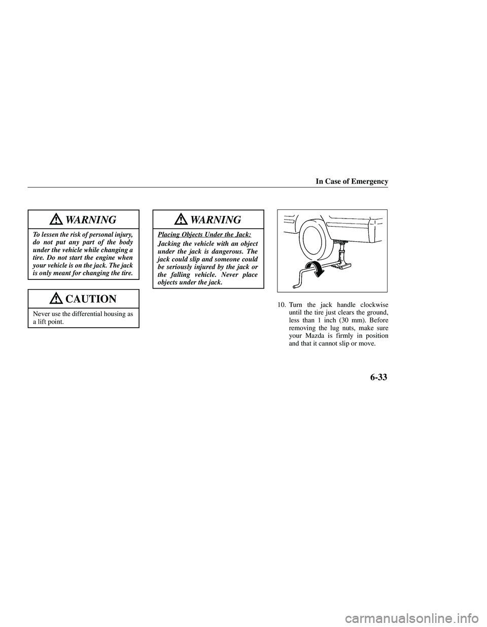 MAZDA MODEL B3000 4WD 2001  Owners Manual 