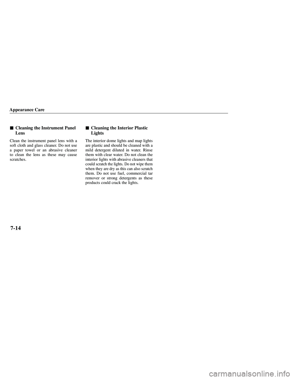 MAZDA MODEL B3000 4WD 2001  Owners Manual 