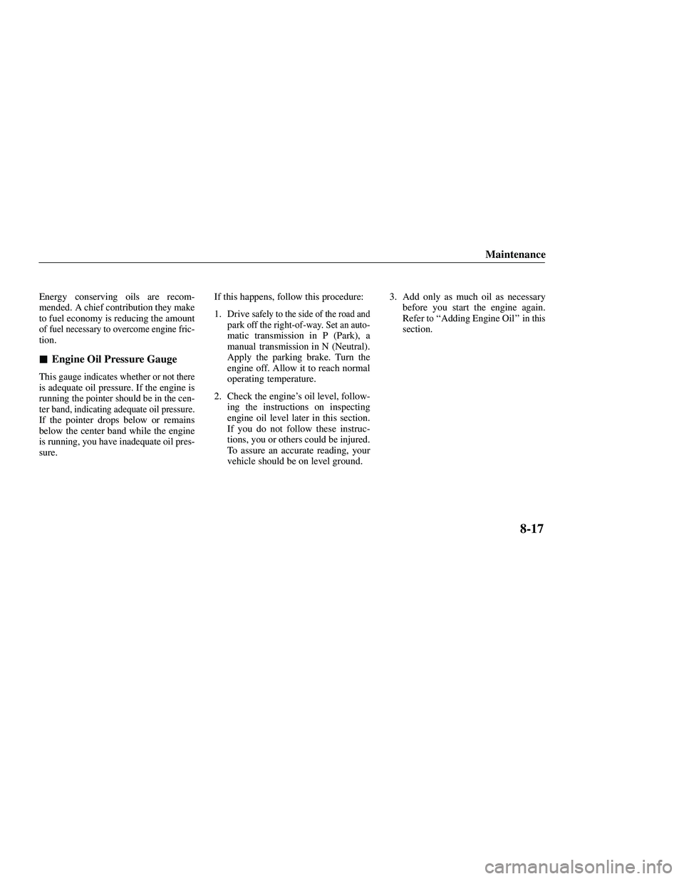MAZDA MODEL B3000 4WD 2001  Owners Manual 