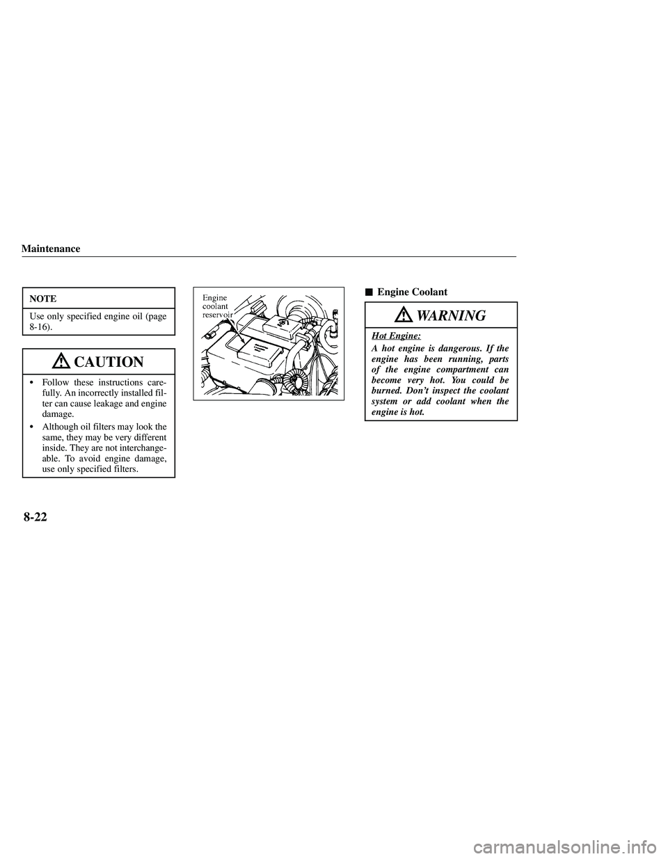 MAZDA MODEL B3000 4WD 2001  Owners Manual 
