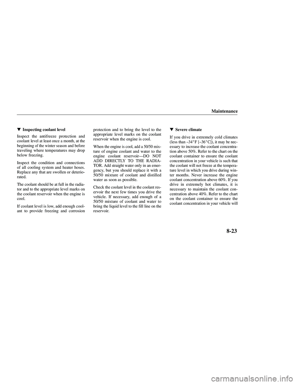 MAZDA MODEL B3000 4WD 2001  Owners Manual 