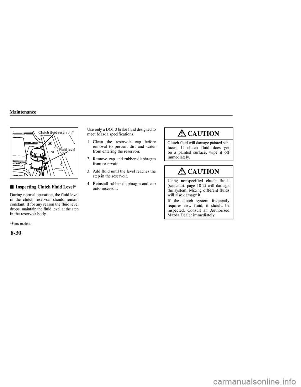 MAZDA MODEL B3000 4WD 2001  Owners Manual 