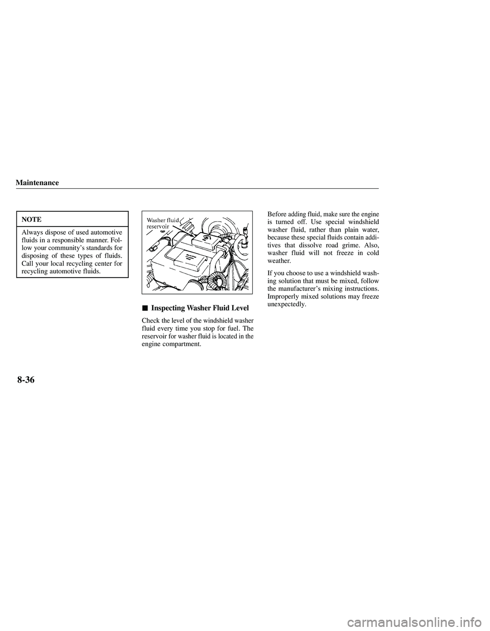 MAZDA MODEL B3000 4WD 2001  Owners Manual 