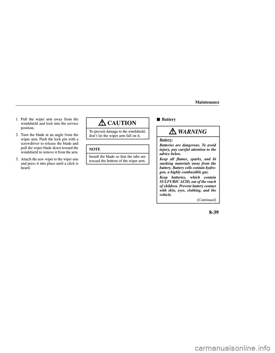 MAZDA MODEL B3000 4WD 2001  Owners Manual 