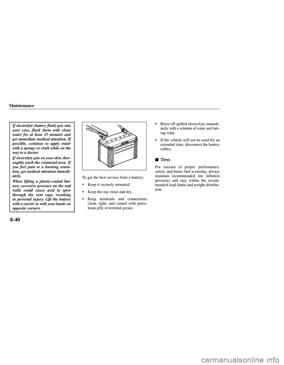 MAZDA MODEL B3000 4WD 2001  Owners Manual 