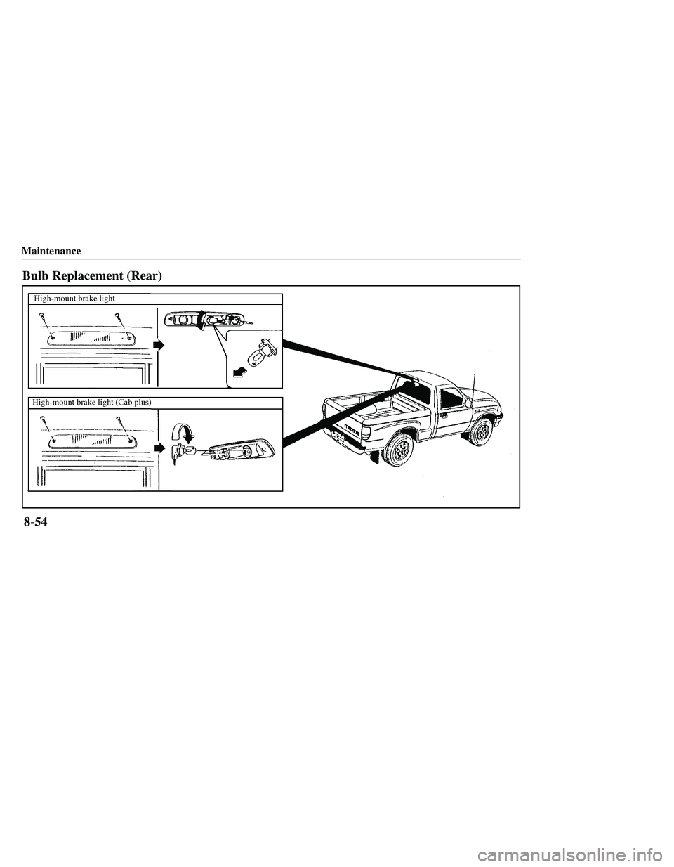 MAZDA MODEL B3000 4WD 2001  Owners Manual 