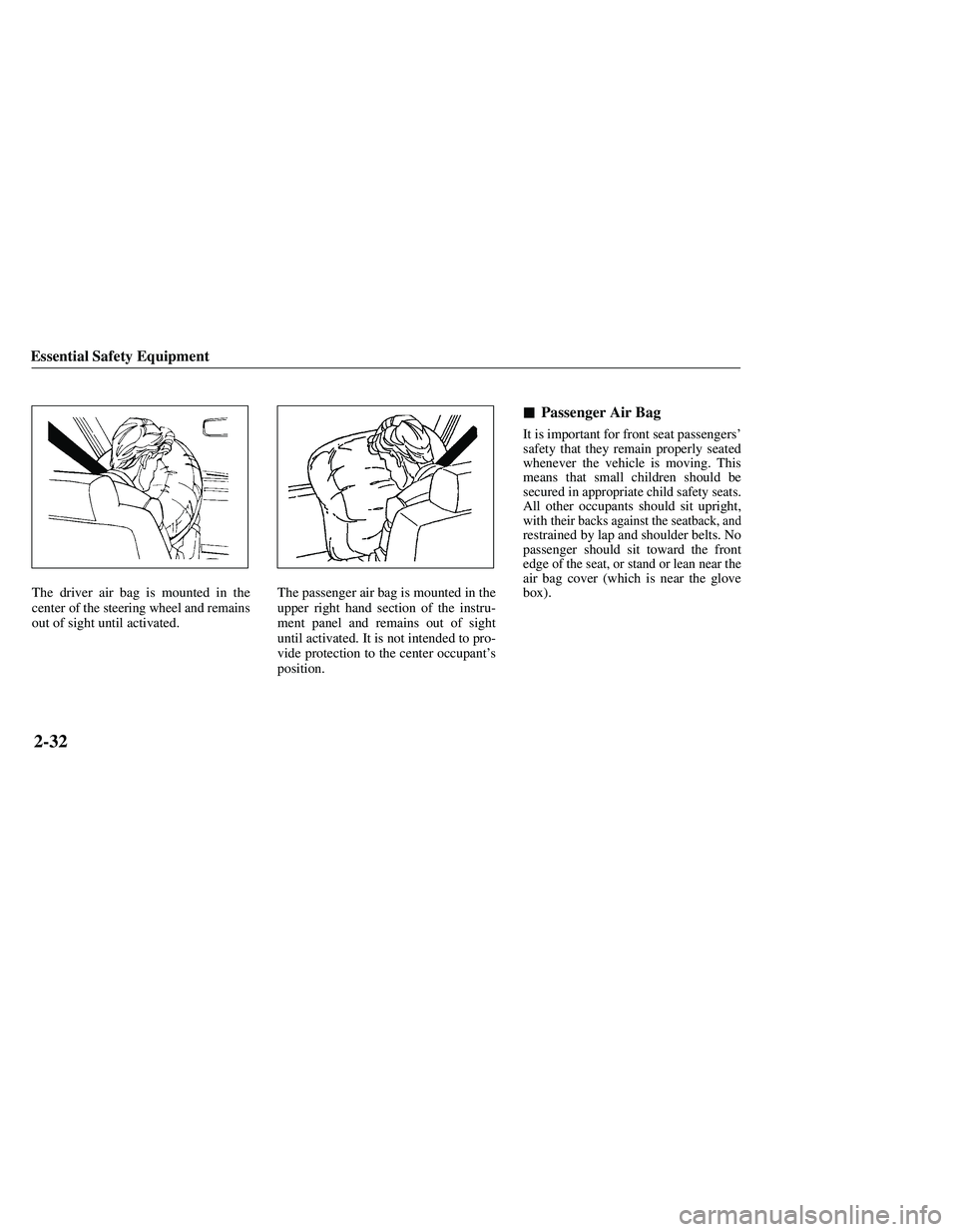 MAZDA MODEL B3000 4WD 2001  Owners Manual 