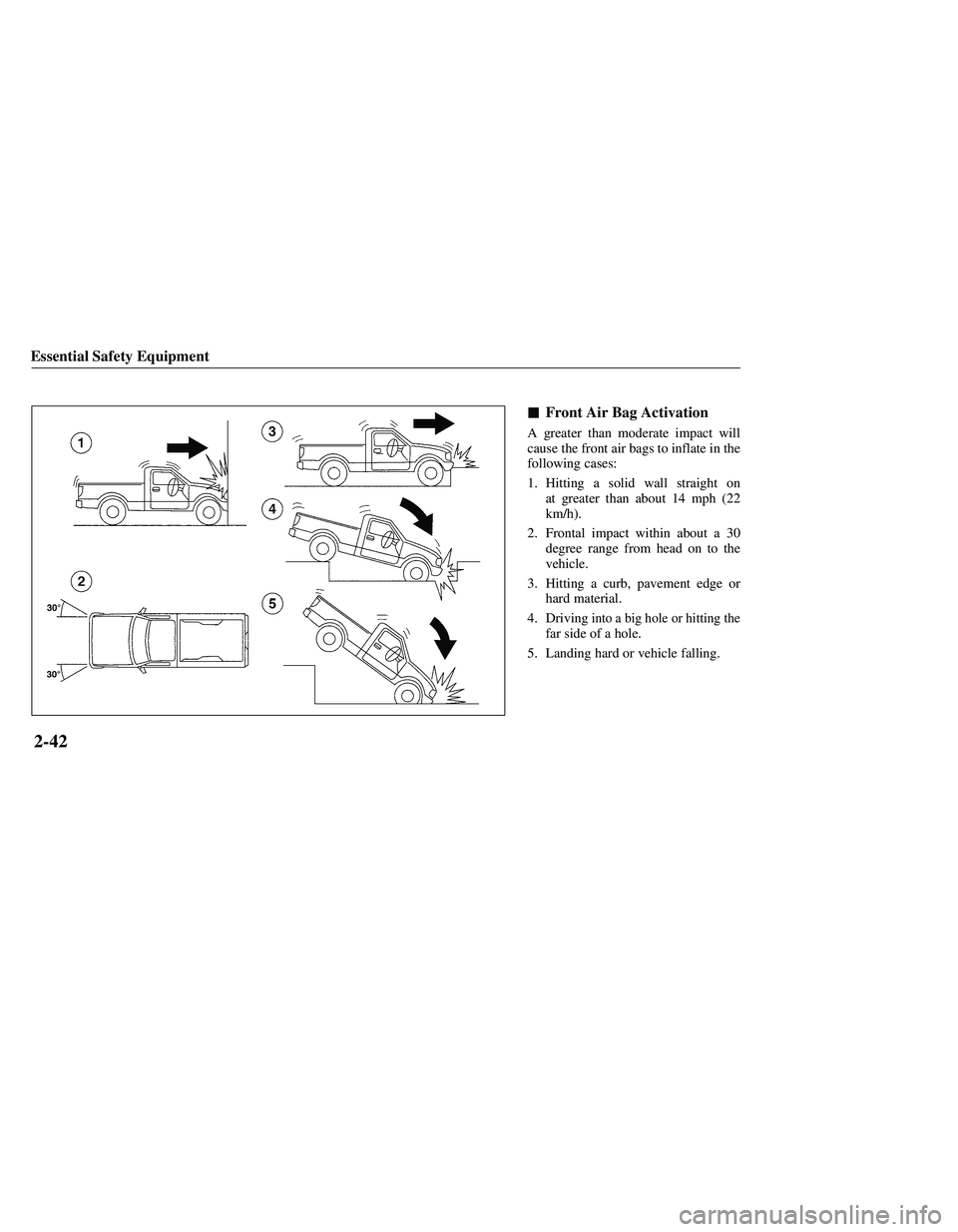 MAZDA MODEL B3000 4WD 2001  Owners Manual 