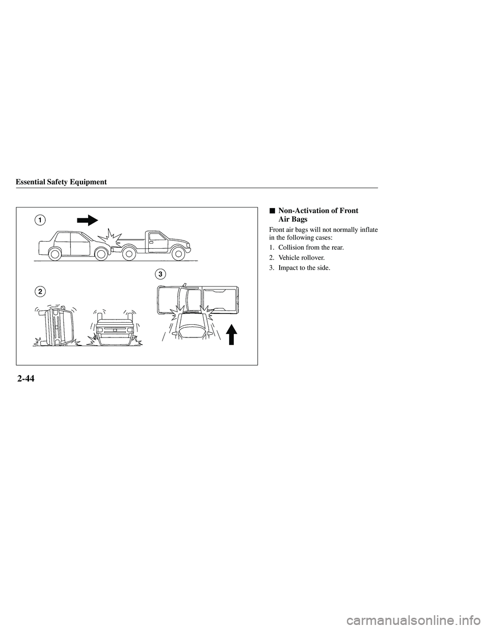 MAZDA MODEL B3000 4WD 2001  Owners Manual 