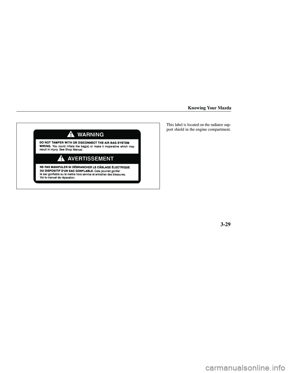 MAZDA MODEL B3000 4WD 2001  Owners Manual 
