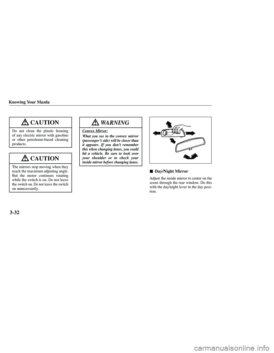 MAZDA MODEL B3000 4WD 2001  Owners Manual 