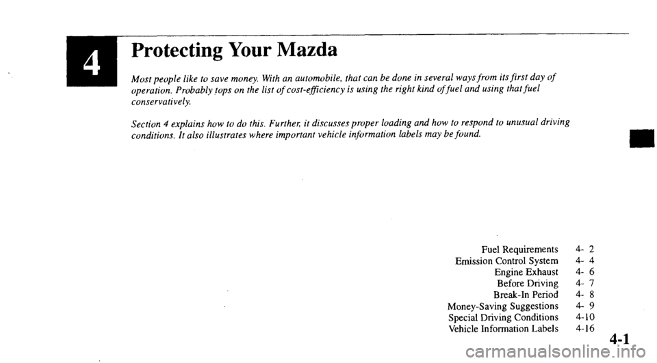 MAZDA MODEL 626 2000  Owners Manual 