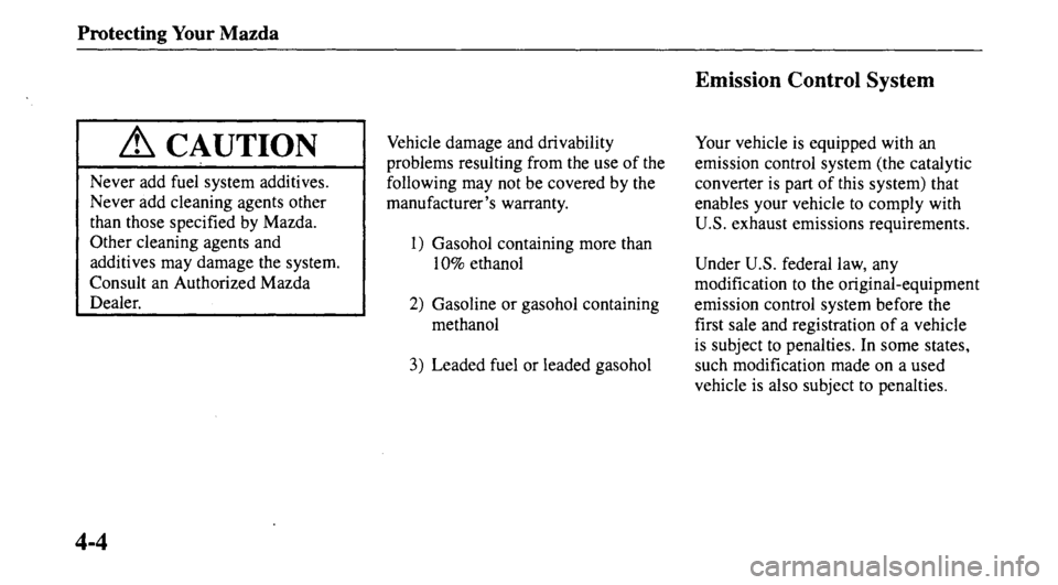 MAZDA MODEL 626 2000  Owners Manual 