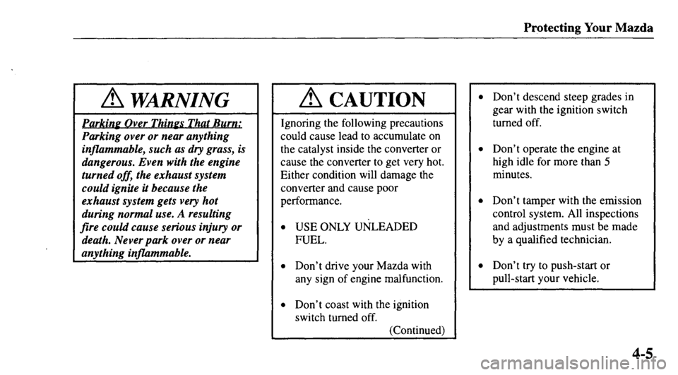 MAZDA MODEL 626 2000  Owners Manual 