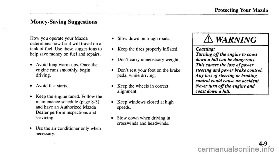 MAZDA MODEL 626 2000  Owners Manual 