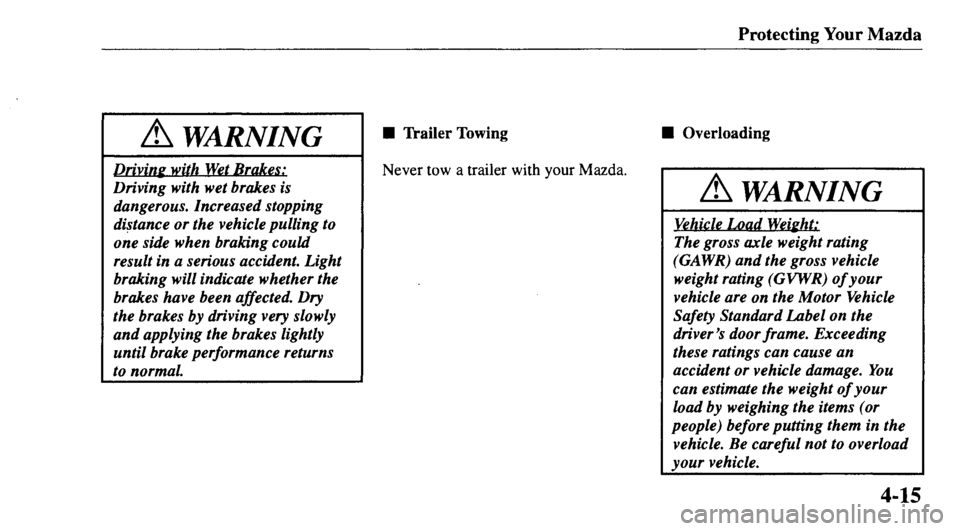 MAZDA MODEL 626 2000  Owners Manual 