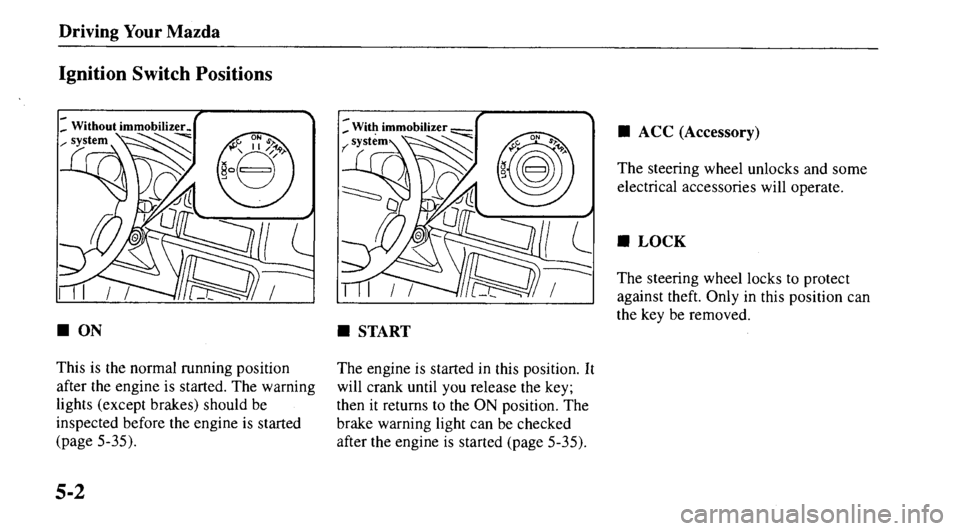 MAZDA MODEL 626 2000  Owners Manual 