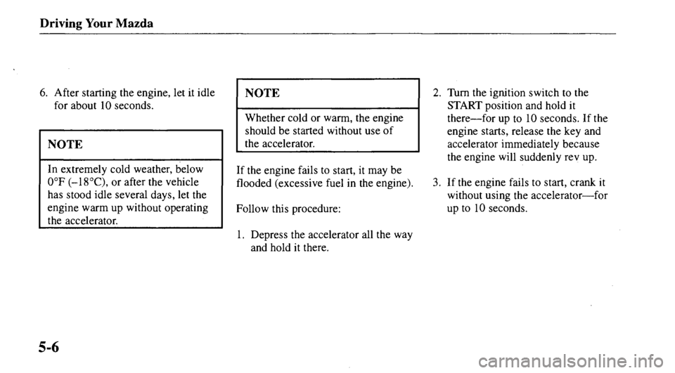 MAZDA MODEL 626 2000  Owners Manual 