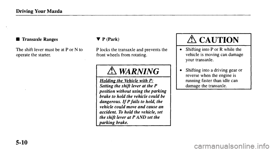 MAZDA MODEL 626 2000  Owners Manual 