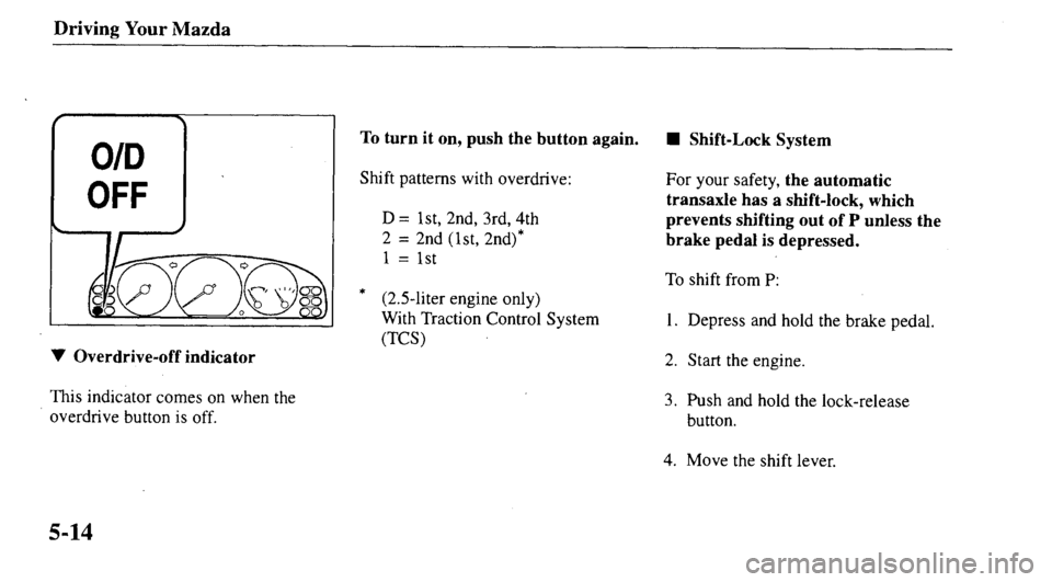 MAZDA MODEL 626 2000  Owners Manual 