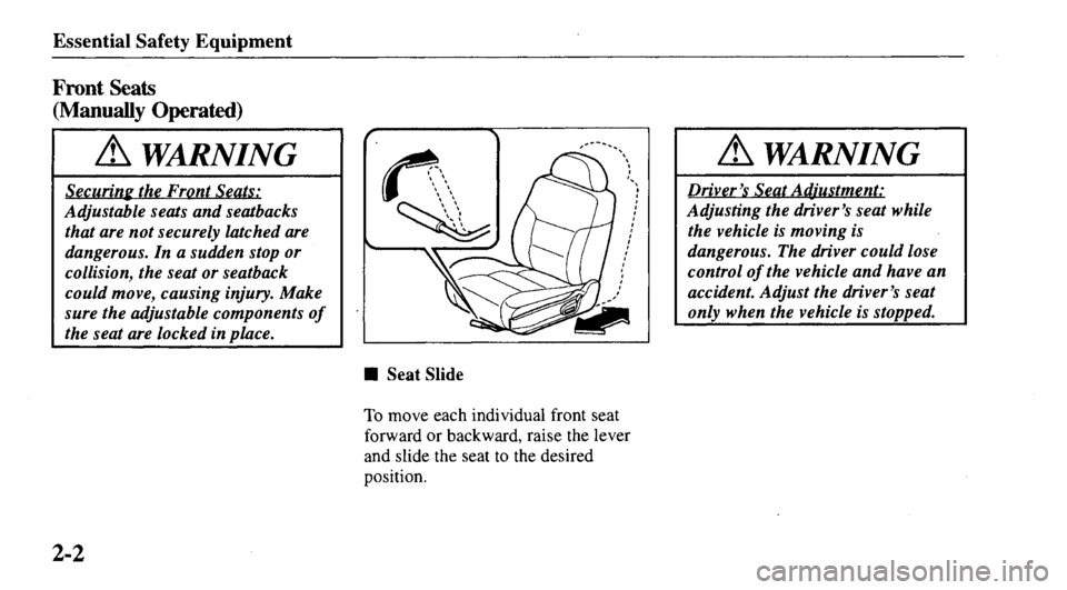 MAZDA MODEL 626 2000  Owners Manual 