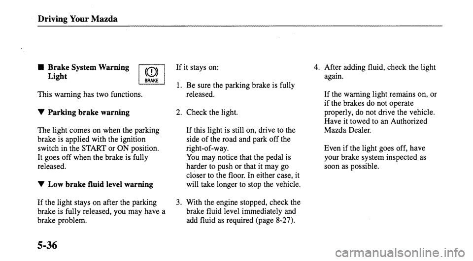 MAZDA MODEL 626 2000  Owners Manual 