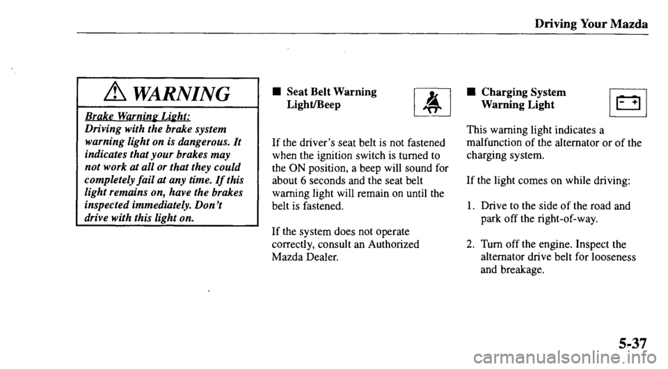 MAZDA MODEL 626 2000  Owners Manual 