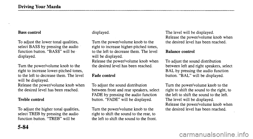 MAZDA MODEL 626 2000  Owners Manual 