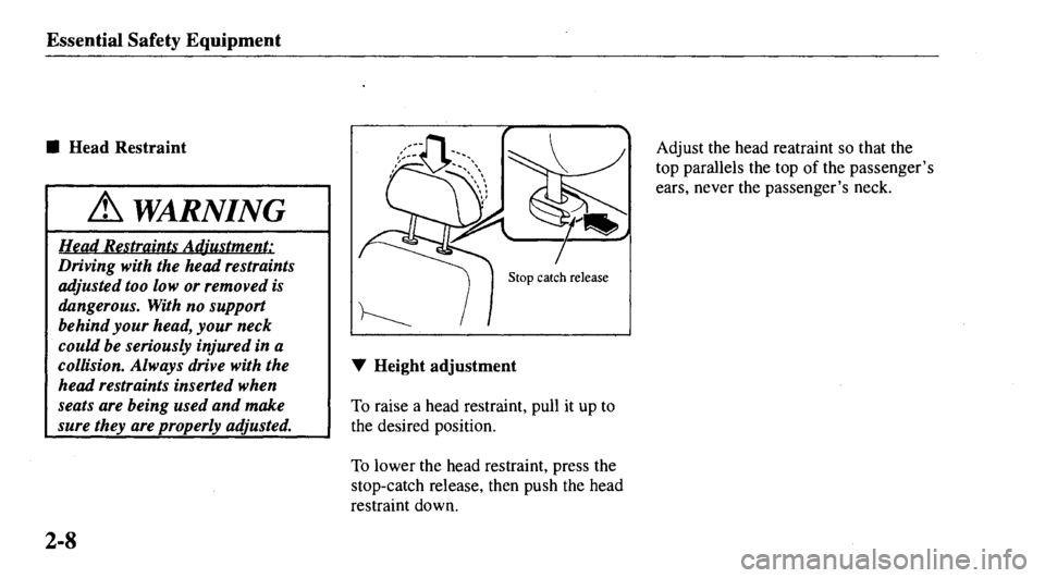 MAZDA MODEL 626 2000  Owners Manual 