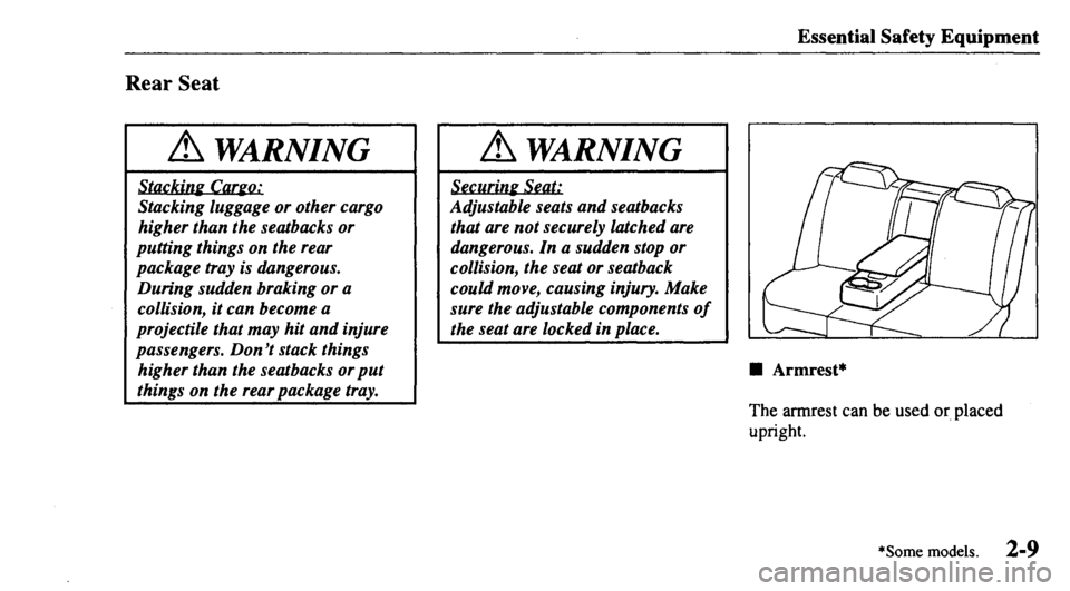 MAZDA MODEL 626 2000  Owners Manual 