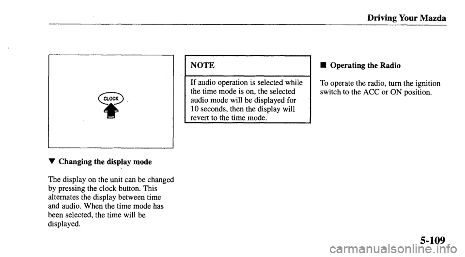 MAZDA MODEL 626 2000  Owners Manual 