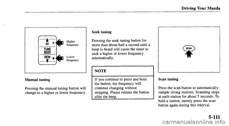 MAZDA MODEL 626 2000  Owners Manual 