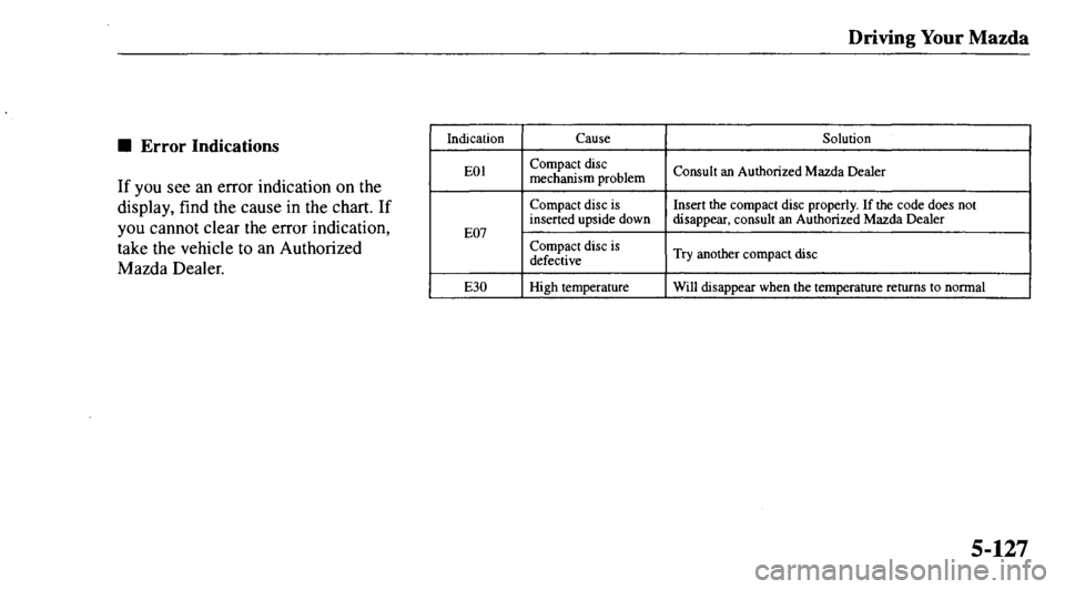 MAZDA MODEL 626 2000  Owners Manual 
