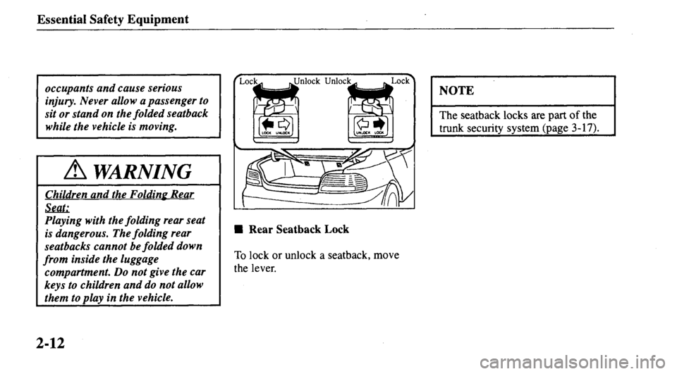MAZDA MODEL 626 2000  Owners Manual 