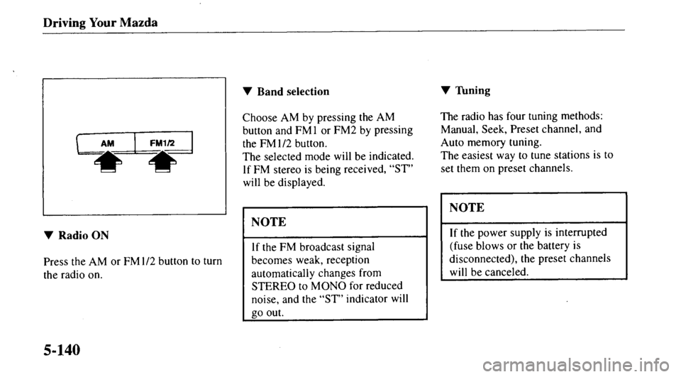 MAZDA MODEL 626 2000  Owners Manual 