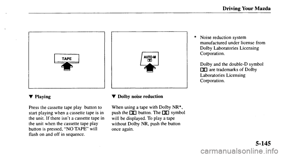 MAZDA MODEL 626 2000  Owners Manual 