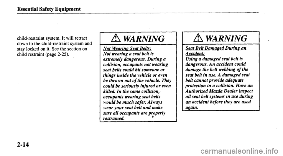 MAZDA MODEL 626 2000  Owners Manual 