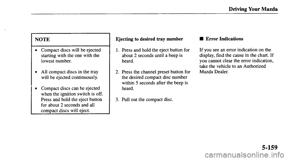 MAZDA MODEL 626 2000  Owners Manual 