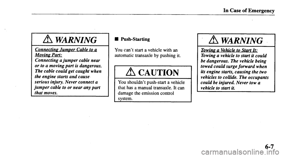 MAZDA MODEL 626 2000  Owners Manual 