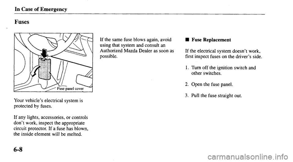 MAZDA MODEL 626 2000  Owners Manual 