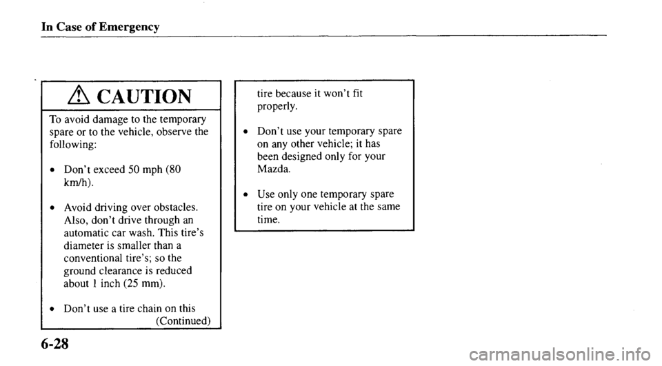 MAZDA MODEL 626 2000  Owners Manual 