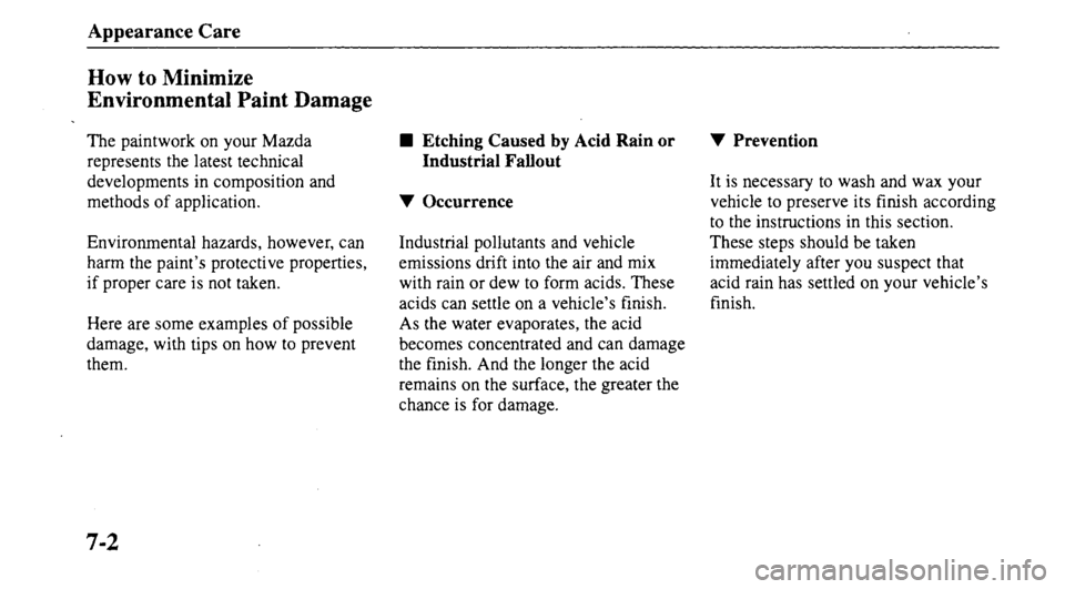 MAZDA MODEL 626 2000  Owners Manual 